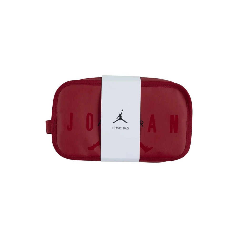 New Nike Air Jordan Travel Toiletry Bag Gym Red Zip Organizer Cosmetic Case
